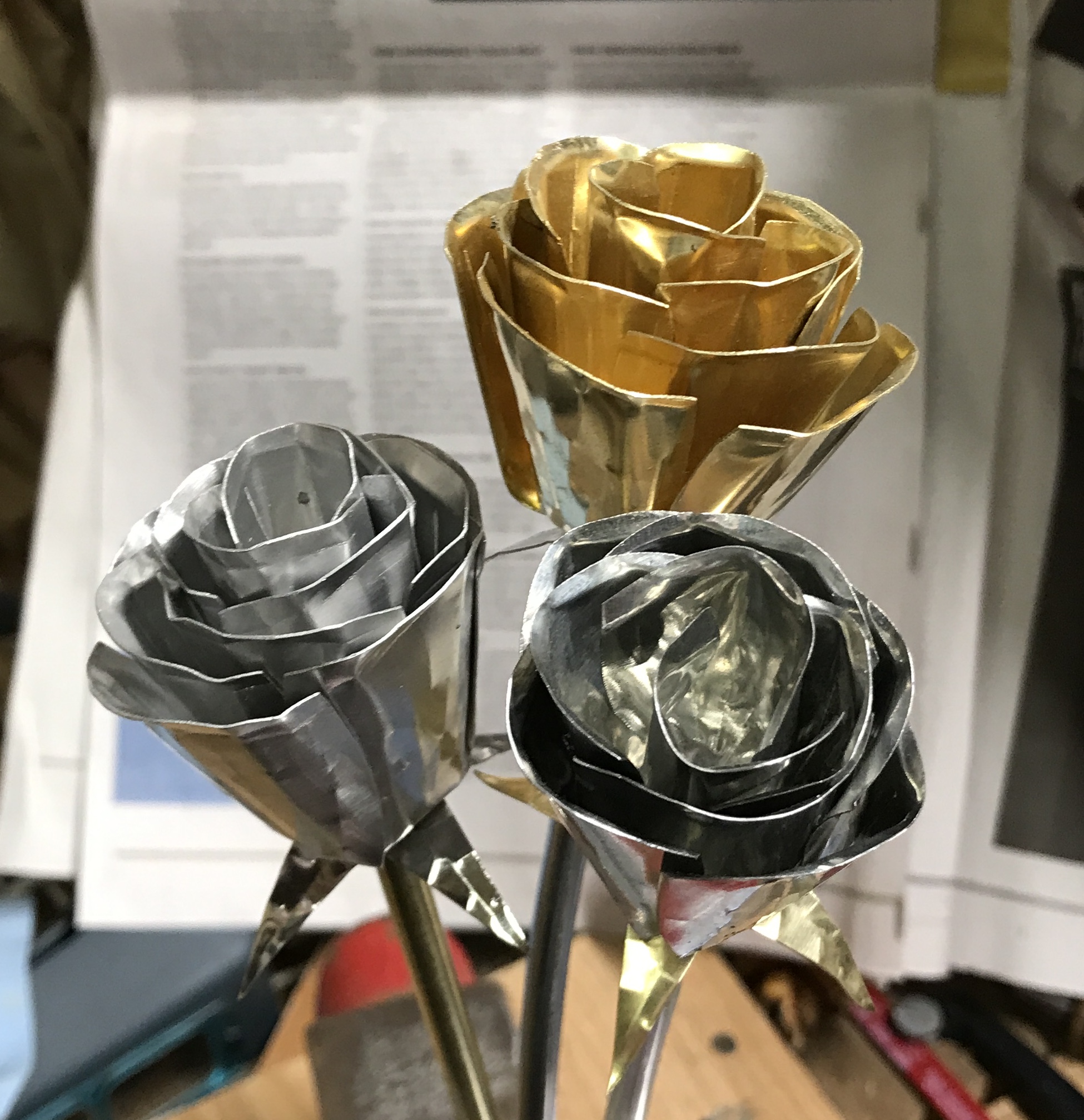 The completed roses